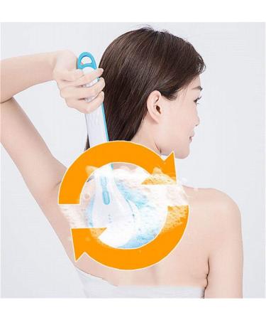 Electric Bath Brush Extra Long Handle 38cm - 4 in 1 Waterproof Back Scrubber for Men & Women - Perfect Shower Tool - Buy Online on GoSupps.com