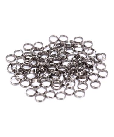EORTA 100 Pieces Stainless Steel Dart Shaft Rings O-Ring Spring Ring for Dart Nylon Shafts Accessories, 4.15 MM