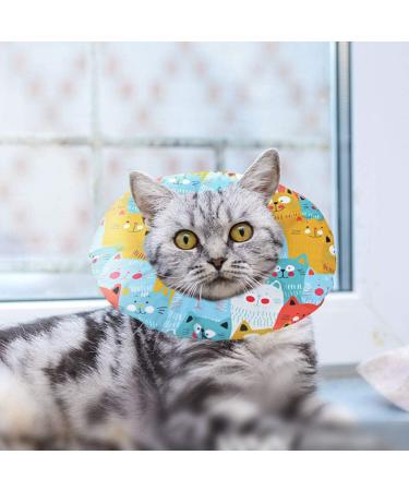 Kitchen-Dream Soft Cat Collar - Cute Anti-Bite Neckband for Pets | Wound Healing Collar in Blue - Buy Online on GoSupps.com