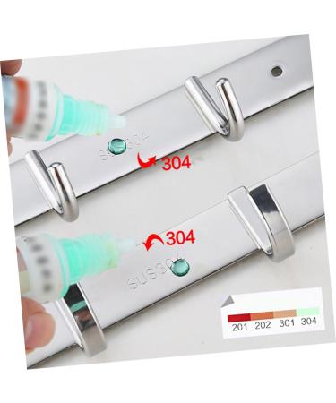 Alipis 5 Wall Hanging Hooks Kitchen Hooks Pegs Wall Clothes Hangers Stainless Steel Door Frame medium Silver - Buy Online on GoSupps.com
