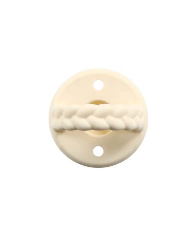 Itzy Ritzy Sweetie Soother Pacifiers - Food Grade Silicone, 0+ Months, Cream Taupe Braid (2 Pack) - Buy Online on GoSupps.com