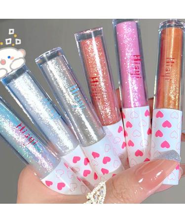 3 Pcs Liquid Glitter Eyeshadow & Eyeliner Set - White Pink Gold | Long Lasting, Quick Drying, Vegan & Cruelty-Free - Buy Online on GoSupps.com