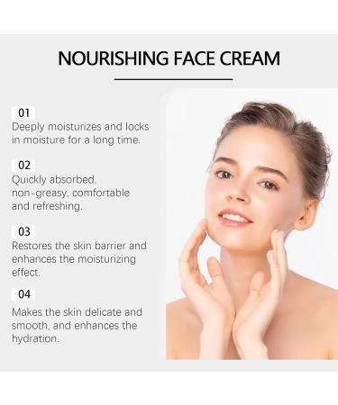 HOYGI Lightweight Nourishing Face Cream Daily Hydrating Moisturizer with Jojoba & Botanical Fast-Absorbing Facial Cream for Soft & Radiant Skin 3.99 Fl. Oz - Buy Online on GoSupps.com