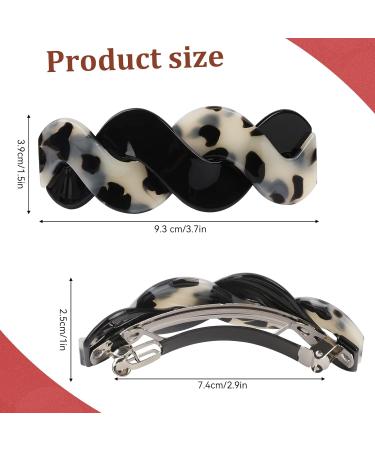 Wider Hair Clips for Women - Set of 3 Large French Barrettes for Dense Thick and Fine Hair - Retro Hair Clasp Accessories - Buy Online on GoSupps.com