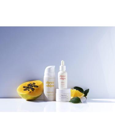 Three Ships In The Clear 3-Step Skin Care Kit for Blemish-Prone Skin - Salicylic Acid Cleanser Exfoliating Mask & Jojoba Oil Serum Featured on Dragons Den - Buy Online on GoSupps.com