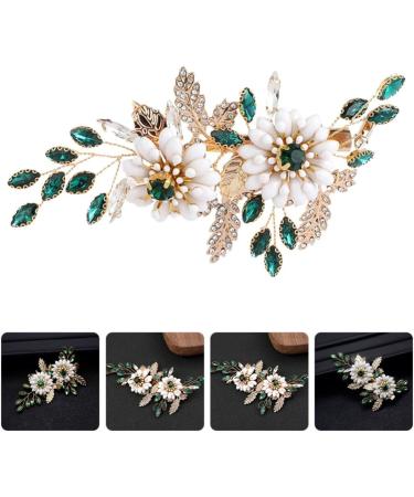 Beavorty Flower Hairpin Women Hair Accessories Wedding Hair Clips Bridal Side Comb Bridal Hair Clips Vintage Hair Clips Girls Hairpin Women Hairpin Tiara Metal Crystal Women's Wedding Clip - Buy Online on GoSupps.com