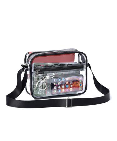 Clear Crossbody Messenger Shoulder Bag Stadium Approved Suitable for Work, Travel, Workout, Concert or Sporting - Buy Online on GoSupps.com