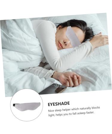 Beaupretty 1pc Blindfold Eye Shading Eye Patch Sleep Eyeshadow Office Sleeping Patch Eyeshade Sleep Rest Patch Sleep Blackout Natural Facial Label Eye Shadow Travel Grey 63.00X11.00X2.00CM - Buy Online on GoSupps.com