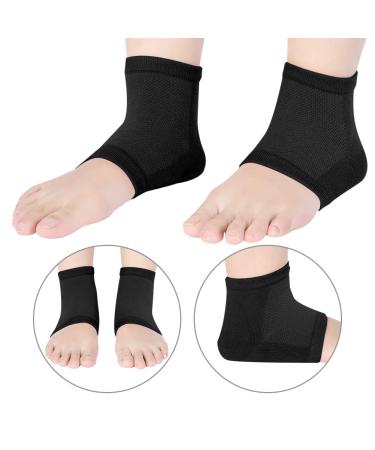 Toothless Moisturizing Heel Sleeves | Comfortable Foot Care Socks | Black for Foot Fatigue Relief - Buy Online on GoSupps.com