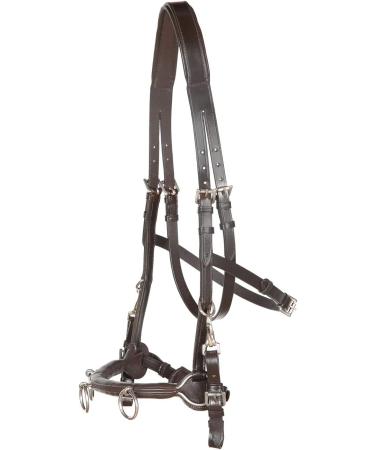 Heinick-Reitsport French Professional Leather Caveson | Brown Cavecon Cavesson for Thoroughbred & Cob | International Shipping Available - Buy Online on GoSupps.com