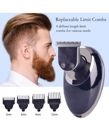 Head Shavers for Bald Men - 3 in 1 Electric Razor & Clipper with Nose & Ear Trimmer | Rechargeable 4D Five Blade - P93099-a - Buy Online on GoSupps.com