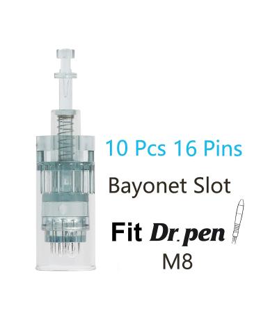 Dr.Pen Ultima M8 16 Pins Bayonet Slot Microneedling Pen Replacement Cartridges - 10 Pack Disposable Accessories - Buy Online on GoSupps.com