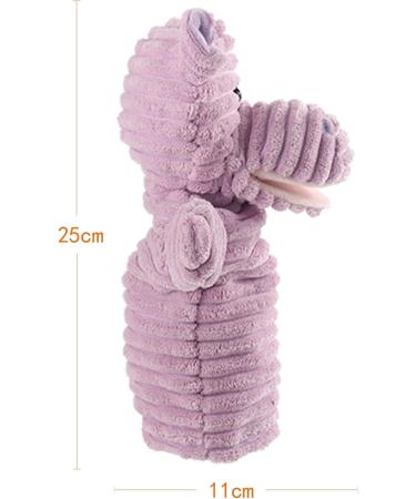 Apricot Lamb Soft Purple Hippo Hand Puppet | Movable Mouth for Storytelling & Teaching | Preschool Size 10 - Buy Online on GoSupps.com