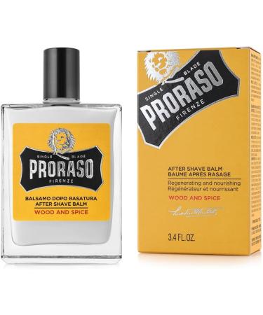 Proraso Wood and Spice After Shave Balsam & Beard Oil - Cedar Wood & Citrus | 100 ML & 30 ML | Made in Italy - Premium Grooming for Beards & Skin - Buy Online on GoSupps.com