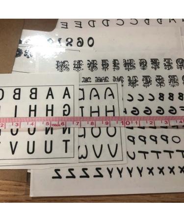 Alphabet Temporary Tattoo Stickers - 10 Sheet DIY Name Kit | English Letters Black Fake Tattoo Art Font - Buy Online on GoSupps.com