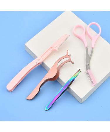 Premium 4-Piece Eyebrow Kit for Women - Trimmer Scissors Comb & Clip | Perfect Beauty Tools for Flawless Brows - Shop Internationally - Buy Online on GoSupps.com