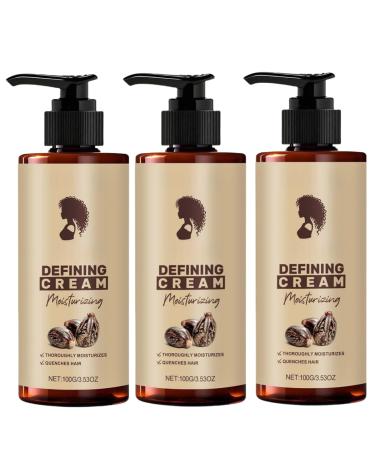 Cr me D finition Boucles Cheveux Ondul s Nourrissante et Hydratante Lissante et Volumisante Convient pour un usage quotidien matin et soir 3pcs