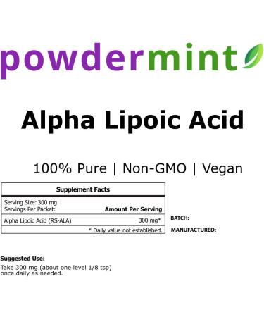 Alpha Lipoic Acid Powder (RS-ALA Pure ALA) (Multiple Sizes) Antioxidant (ALA Powder) Scoop Included 3.5 Ounce (Pack of 1) - Buy Online on GoSupps.com
