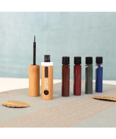 Zao Eyeliner Pen 066 - Intense Black Refillable & Organic | Vegan & 100% Natural - Shop Internationally Now! - Buy Online on GoSupps.com