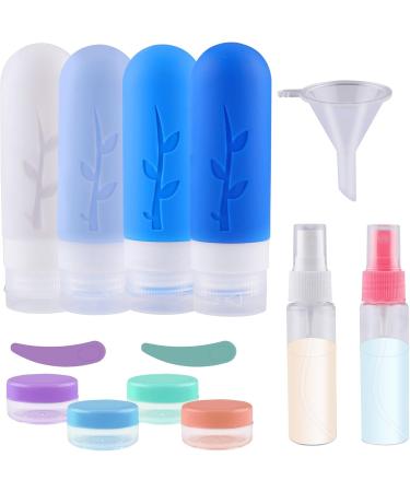 Travel Bottles Set - 16 Silicone BPA-Free 90ml Bottles for Easy Travel Packing - Buy Online on GoSupps.com
