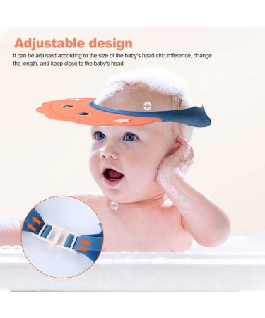 Adjustable Silicone Baby Shower Cap for Infants & Toddlers - Blue - Buy Online on GoSupps.com