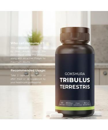 Vishopy Wellness Tribulus Terrestris Extract (Gokshura) - 1000mg Capsules 60 - Buy Online on GoSupps.com