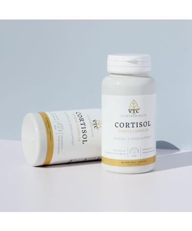 VTC VitaTradingCo. Cortisol Stress Complex | Mushroom & Adaptogenic Herbs Blend | with Clinically Studied Relora & Ashwagandha | Adrenal & Mood Support | 90 Veggie Capsules - Buy Online on GoSupps.com