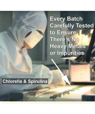 Sunlit Organic Chlorella Spirulina Tablets 50/50 Burst & Cracked Cell Wall Algae - 1000 Superfood Tabs - High Protein Vegan Supplement - Buy Online on GoSupps.com