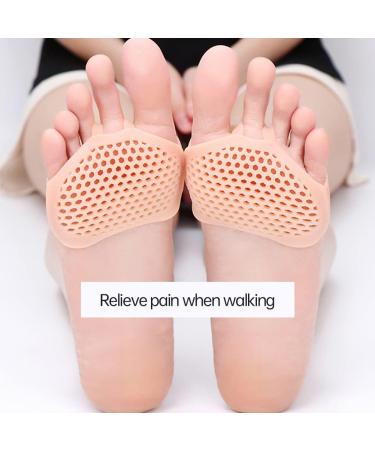 Silicone Forefoot Pads - Metatarsal Honeycomb Cushions for Ultimate Foot Support - 4 Pairs - Buy Online on GoSupps.com