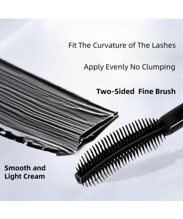 Waterproof mascaramascara with doublesided brush clumpfree thickening and lengthening smudgeresistant extra longlasting for all types of eyelashes black - Buy Online on GoSupps.com