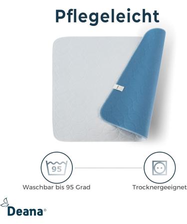 Deana Incontinence Pad 75x90 - Waterproof Mattress Protector & Washable Bed Pad for Incontinence - Best Bedding Solution - Buy Online on GoSupps.com