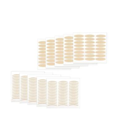 Housoutil Double Sided Tape 40 Sheets Lace Double Eyelid Sticker Makeup Tape Sticky Eyelid Natural Eyelid Patch Girl Cosmetic