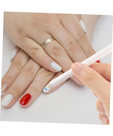 20pcs Nail Point Drill Pencil Nail Gem Picker Wax Pen Nail Dotting Nail Art Picker Diy Dotting Pen Nail Art Tools Special Nail Art Tool White Nail Sticker Drill 5d Wood Rhinestones - Buy Online on GoSupps.com