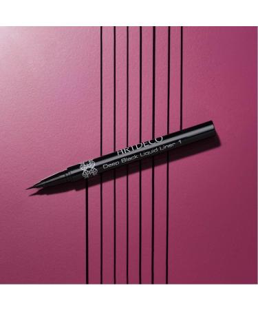ARTDECO Liquid Liner waterresistant liquid eyeliner with ultrathin felt tip 04 ml 1 deep black - Buy Online on GoSupps.com