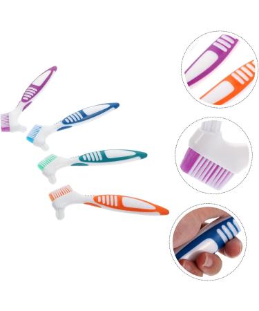 Minkissy 32-Pack Hard Bristle Toothbrush for Prosthesis & Braces - Portable Dental Cleaning Tool | Durable PP Material - Buy Online on GoSupps.com