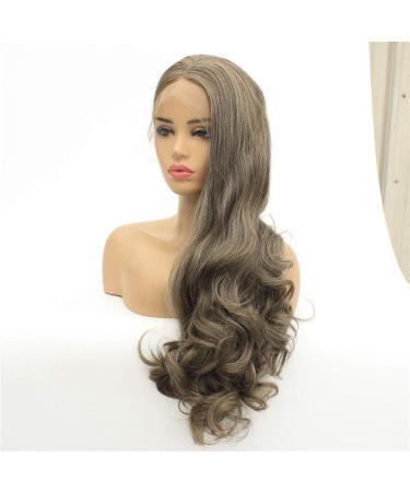 Women's Long Curly Hair Wig - Front Lace High Temperature Silk Fiber Large Waves - International Shipping Available - Buy Online on GoSupps.com