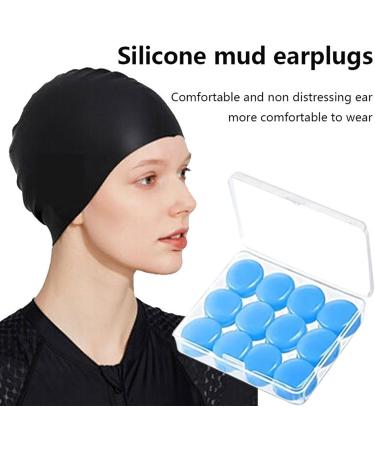 Swimming Ear Plugs - Waterproof Ear Plugs | 12PCS Soft Earplugs for Sleep | Noise-Canceling Reusable Earplugs | Silicone Ear Plugs for Sleeping and Swimming | Comfortable Protection - Buy Online on GoSupps.com