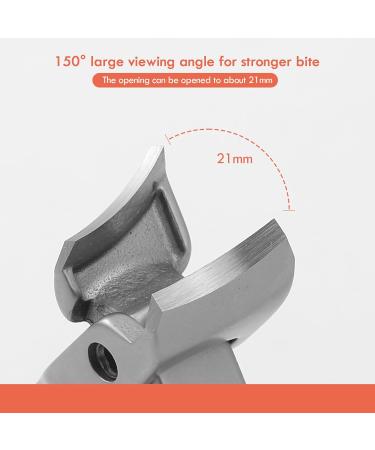 BEZOX Stainless Steel Ingrown & Thick Nail Clipper - Heavy Duty Toenail Clippers for Thick Nails with Nail File & Storage Pouch - Buy Online on GoSupps.com