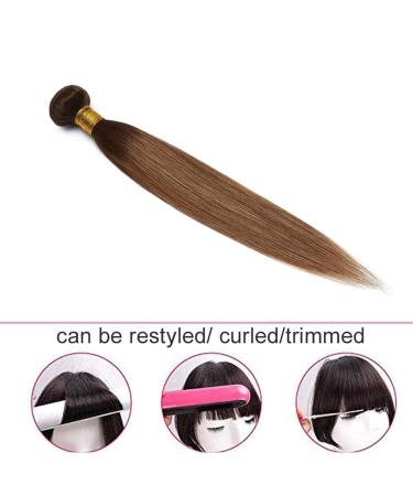 SEGO TREEN 16 Real Human Hair Weave Bundle - 100% Virgin Brazilian Extensions in Medium/Chestnut Brown - Buy Online on GoSupps.com