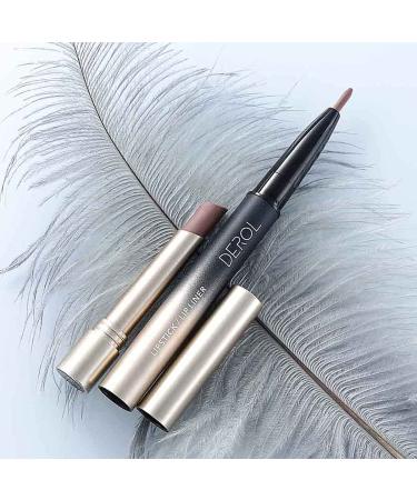Edanta Matte Lipstick Cream Waterproof Lip Liner | Double Head Lip Crayon Long Lasting Makeup Stick - Nude 01 | for Women and Girls - Buy Online on GoSupps.com