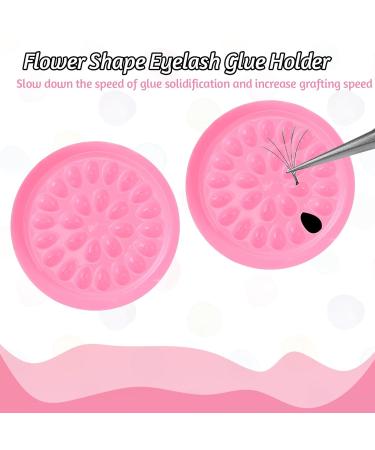 100 Pcs False Eyelashes Glue Holders - Disposable Lash Glue Trays & Rings for Eyelash Extensions - Optimize Application & Comfort - Buy Online on GoSupps.com
