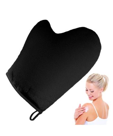 Sun Shine Glove Tanning Mitt Applicator Reusable Washable Incl Thumb Extra Soft For Face & Body Creams Foam Women Men Black