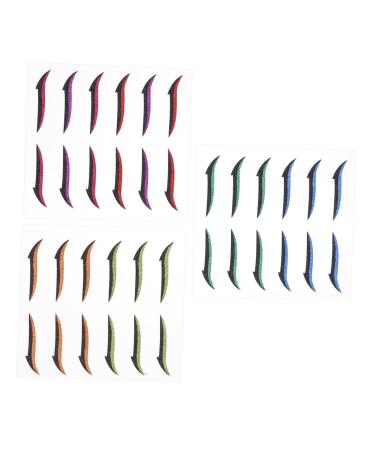 FRCOLOR 18 Pairs Anti Sweat Eyeliner 2 Sided Tape Eyeliner Stickers Tape Men Eyeliner Sticker No Smudge Tool 9x10cm As Shown 1
