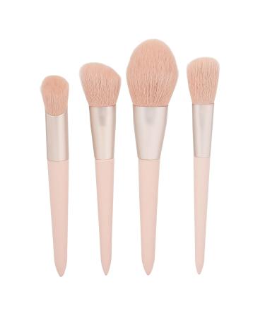 Soft Pink Fiber Hair Brushes Set | 12pcs Professional Makeup Tools for Blush Eyebrow & Eyeshadow - International Shipping Available - Buy Online on GoSupps.com