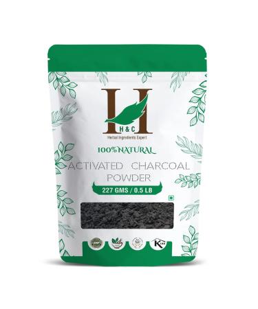 H&C Herbal Ingredients Expert Natural Activated Charcoal Powder 227gm For Detoxifies Your Skin