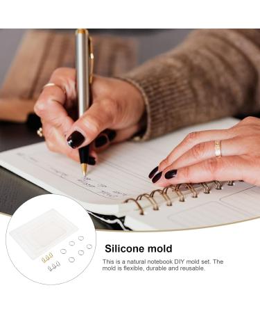 NUOBESTY 4pcs Notebook Mold Silicone Molds Customize Notebook Tuile Crystal Mold Material Package Epoxy A5 - Buy Online on GoSupps.com