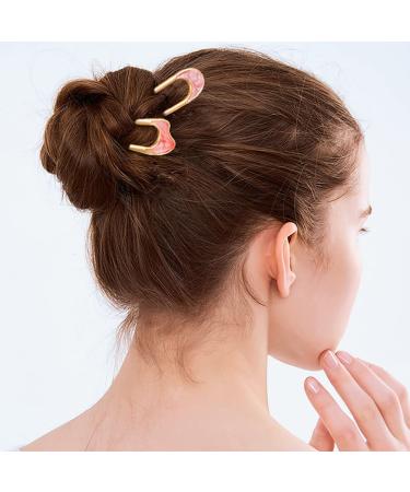 6 Pack Metal U Shape Hair Fork Sticks - Hair Bun Chignon Wedding Pins for Women & Girls - Buy Online on GoSupps.com