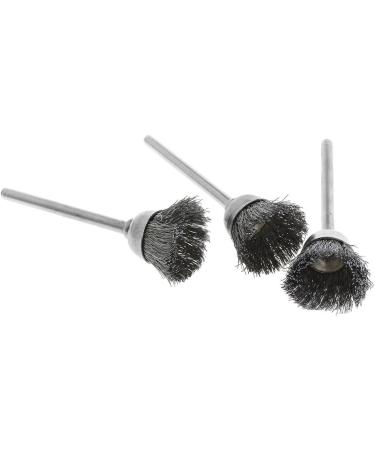 JOYKK 3Pieces Steel Wire Wheel Brush Head Abrasive Deburring Drilling Tools Bowl-shape - Silver - Buy Online on GoSupps.com