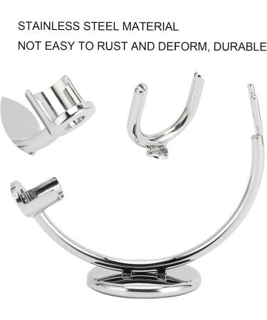 Premium Stainless Steel Shaver Stand - Single Shaving Brush Holder & Safety Support for Effortless Grooming | International Shipping Available - Buy Online on GoSupps.com