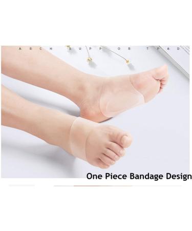 Gel Arch Support Sleeves for Flat Feet | Soft Silicone Cushion for Plantar Fasciitis Relief | Reusable Clear Arch Supports for Men & Women - Buy Online on GoSupps.com